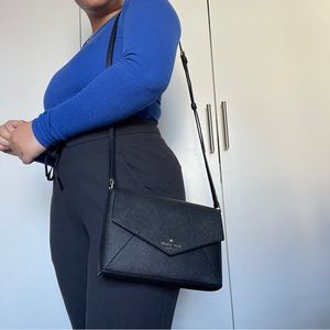 Black Kate Spade crossbody purse